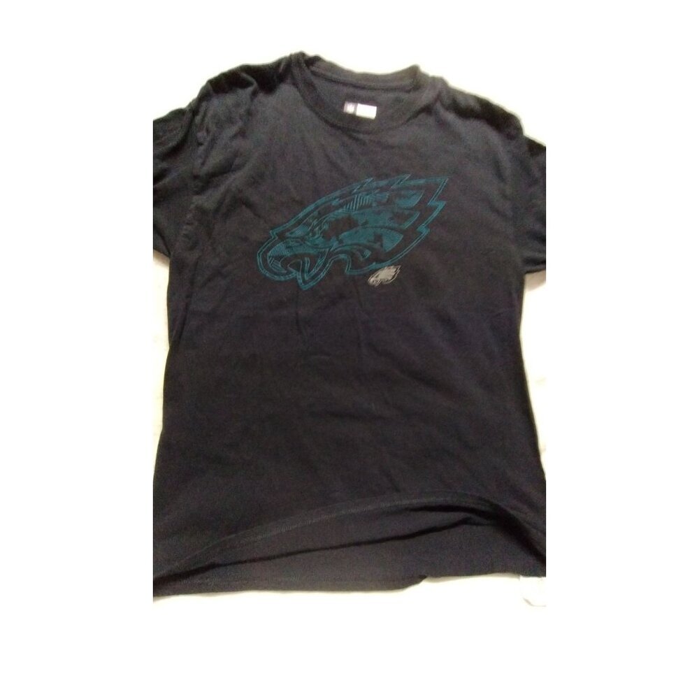 Philadelphia Eagles Men's T-Shirt Black Cotton NFL Team Apparel Size L‎